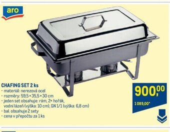 Makro CHAFING SET 2 ks nabídka
