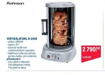 Makro VERTIKÁLNÍ GRIL R-2540 nabídka