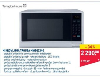 Makro MIKROVLNNÁ TROUBA MWD1134G nabídka