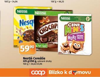 Coop Nestlé cereálie nabídka