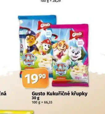 Coop Gusto kukuřičné křupky nabídka