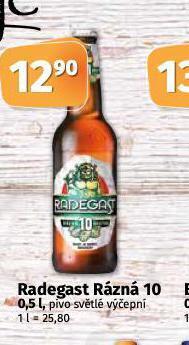 Pivo radegast rázná 10