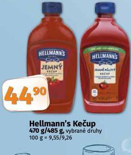Coop Hellmann´s kečup nabídka
