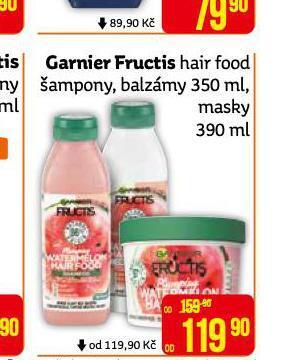 Teta Garnier fructis hair food šampony, balzámy nabídka