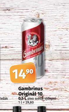 Coop Pivo gambrinus originál nabídka
