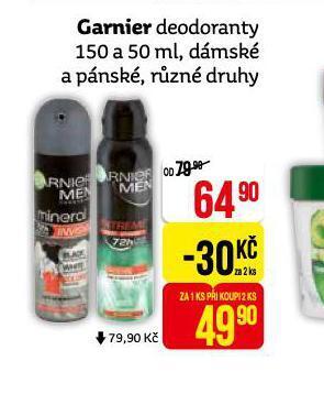 Teta Garnier deodoranty nabídka