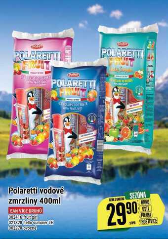 Polaretti vodové zmrzliny 400 ml