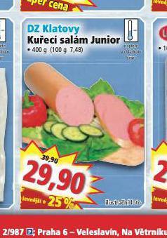 Norma Kuřecí salám junior nabídka