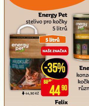 Teta Energy pet stelivo pro kočky nabídka