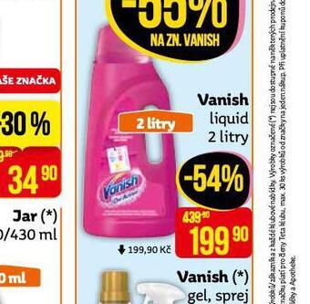 Teta Vanish liquid nabídka