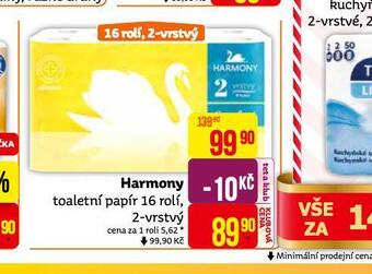 Teta Harmony toaletní papír nabídka