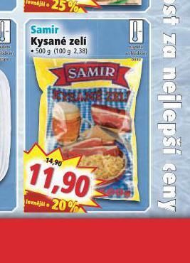 Norma Samir kysané zelí nabídka