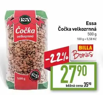 Billa Čočka velkozrnná Essa nabídka