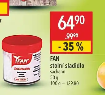 Globus FAN stolní sladidlo sacharin nabídka