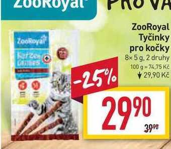 Billa Zooroyal tyčinky pro kočky 8x 5 g nabídka