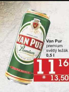 Jip Van pur premium světlý ležák, 0,5 l nabídka