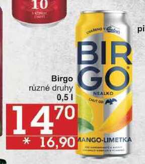 Jip Birgo různé druhy, 0,5 l nabídka