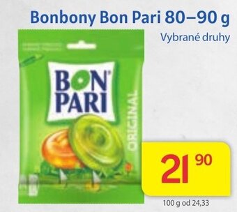Kubík potraviny Bonbony Bon Pari 80-90 g nabídka