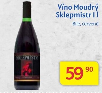 Kubík potraviny Víno Moudrý Sklepmistr II nabídka
