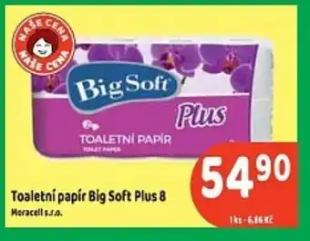 Brněnka Toaletní papír Big Soft Plus 8 nabídka