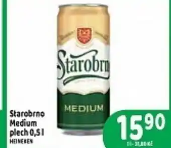Brněnka Starobrno Medium plech 0,5 l nabídka