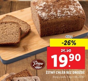Lidl ŽITNÝ CHLÉB BEZ DROŽDÍ nabídka