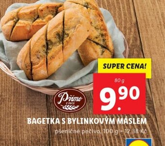 Lidl BAGETKA S BYLINKOVÝM MÁSLEM nabídka