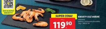Lidl KREVETY CELÉ VAŘENÉ nabídka