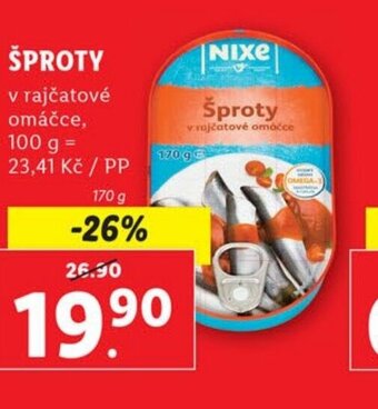 Lidl ŠPROTY nabídka
