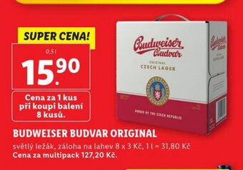 Lidl BUDWEISER BUDVAR ORIGINAL nabídka
