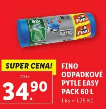 Lidl FINO ODPADKOVÉ PYTLE EASY PACK 60 L nabídka