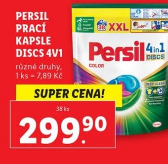 Lidl PERSIL PRACÍ KAPSLE DISCS 4V1 nabídka