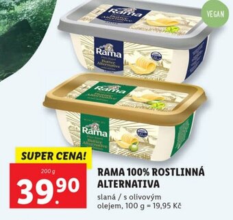 Lidl RAMA 100% ROSTLINNÁ ALTERNATIVA nabídka