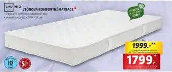 Lidl 7ZÓNOVÁ KOMFORTNÍ MATRACE* nabídka
