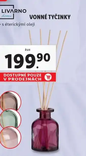 Lidl LIVARNO home VONNÉ TYČINKY nabídka