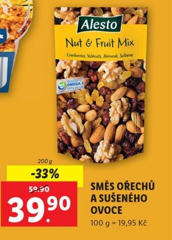 Lidl SMĚS OŘECHŮ A SUŠENÉHO OVOCE nabídka