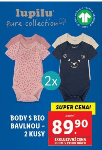 BODY S BIO BAVLNOU - 2 KUSY