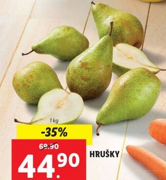 Lidl HRUŠKY nabídka