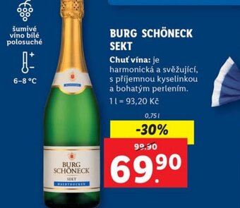 Lidl BURG SCHÖNECK SEKT nabídka