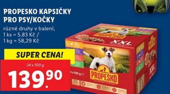 Lidl PROPESKO KAPSIČKY PRO PSY/KOČKY nabídka