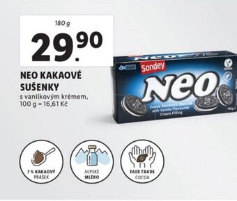 Lidl NEO KAKAOVÉ SUŠENKY nabídka