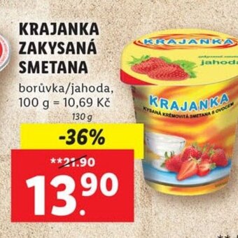 Lidl KRAJANKA ZAKYSANÁ SMETANA nabídka