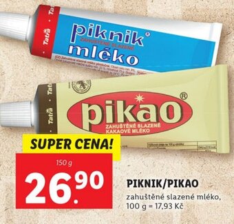 Lidl PIKNIK/PIKAO nabídka