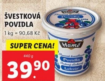 Lidl ŠVESTKOVÁ POVIDLA nabídka