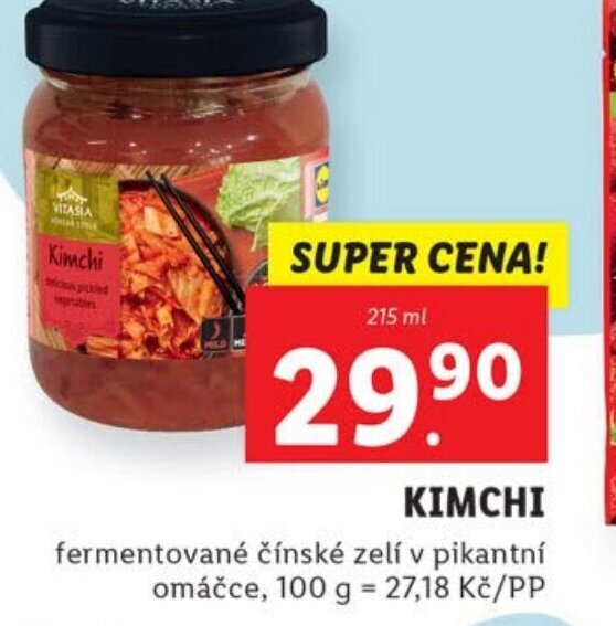 KIMCHI nabídky v Lidl