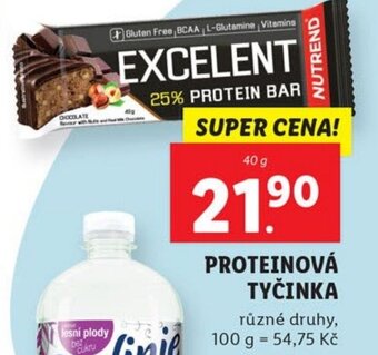 Lidl PROTEINOVÁ TYČINKA nabídka