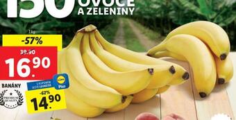 Lidl Banány nabídka