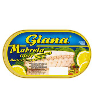 Jip Giana makrela filety 170g, vybrané druhy nabídka