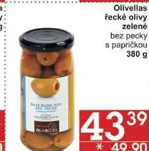 Jip Olivellas řecké olivy zelené bez pecky, 380 g nabídka