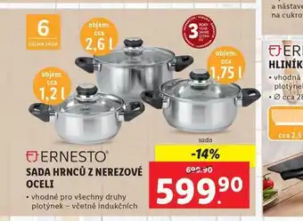 Lidl Sada hrnců z nerezové oceli nabídka